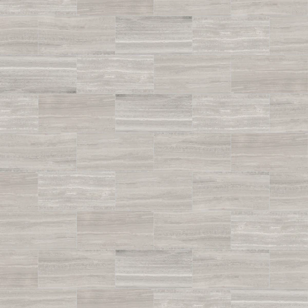 Facings of America Athens Silver Taupe Deep Brushed Stone Tile Texture