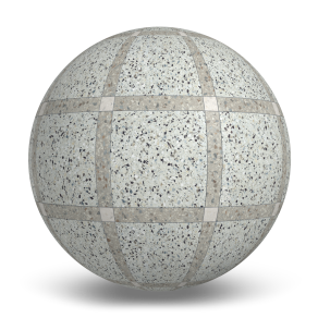 MILE®stone Terrazzo Allure™ Frame Deco (Azure / Stonehenge / Snow) Texture