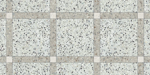 MILE®stone Terrazzo Allure™ Frame Deco (Azure / Stonehenge / Snow) Porcelain Tile Texture