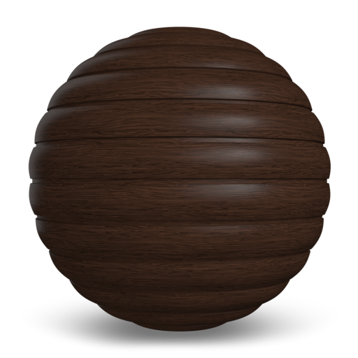 Dark Walnut Metal Log Siding Texture