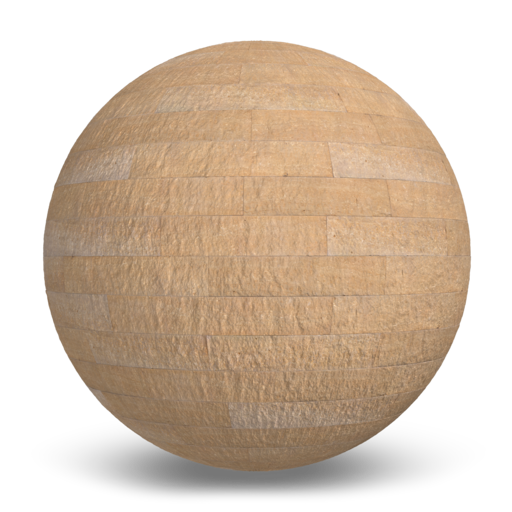 Glacier Buff Split-Face - Single Height One Coursed Texture