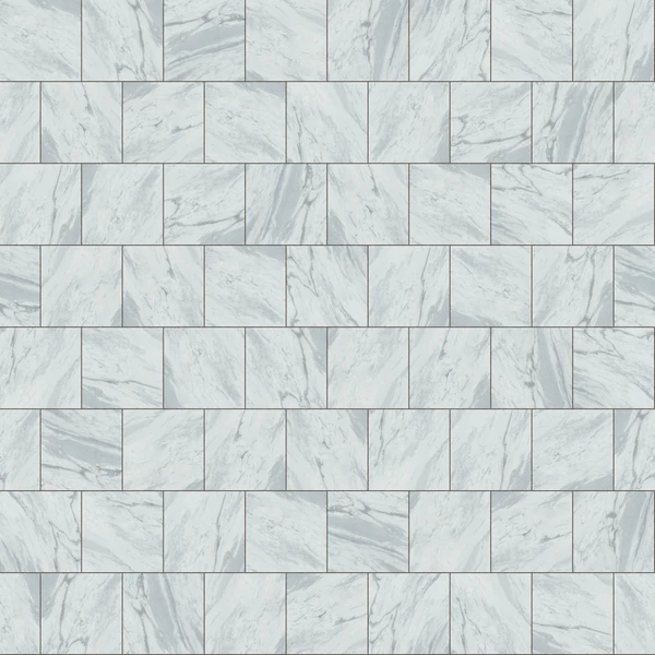 Polycor GEORGIA MARBLE™ ‐ PEARL GREY Half Running Bond (36x36) Stone Paver Texture