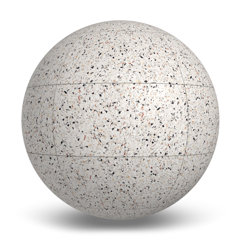 Terrazzo Allure™ Venice Matte Porcelain Tile Indoor Flooring texture by MILE®stone