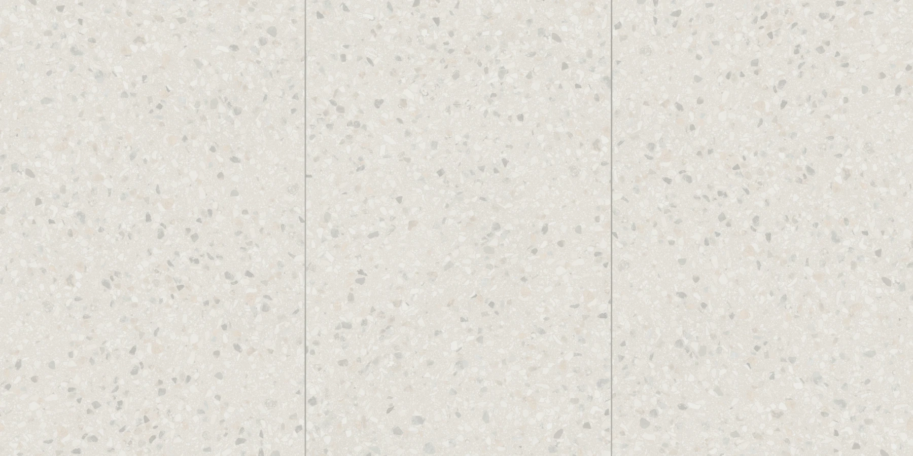 Terrazzo Allure™ Snow Stacked Matte Flooring surface by MILE®stone