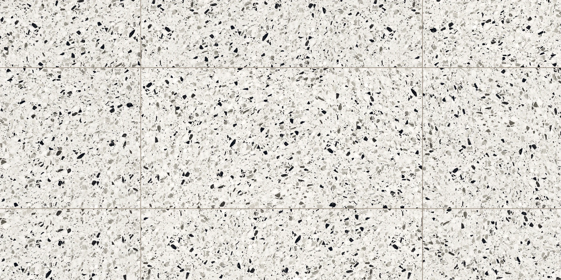 Terrazzo Allure™ Dalmatian Matte Flooring surface by MILE®stone
