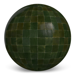 Ceragres Casablanca Dark Green 4x4 Terracotta Tile Texture